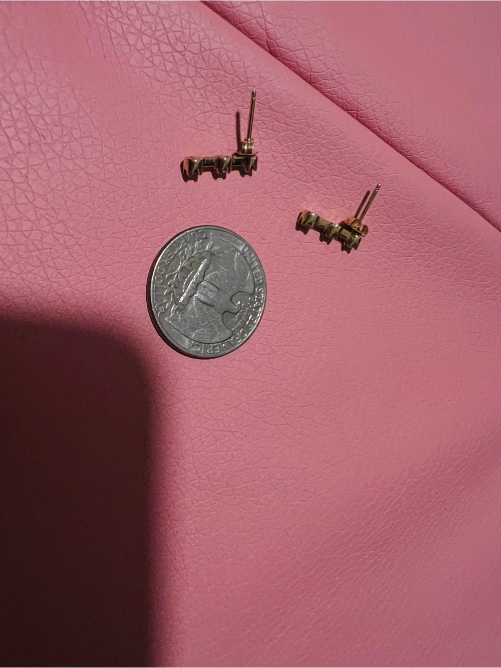 10K Gold Natural Diamond Dainty Drop Earrings